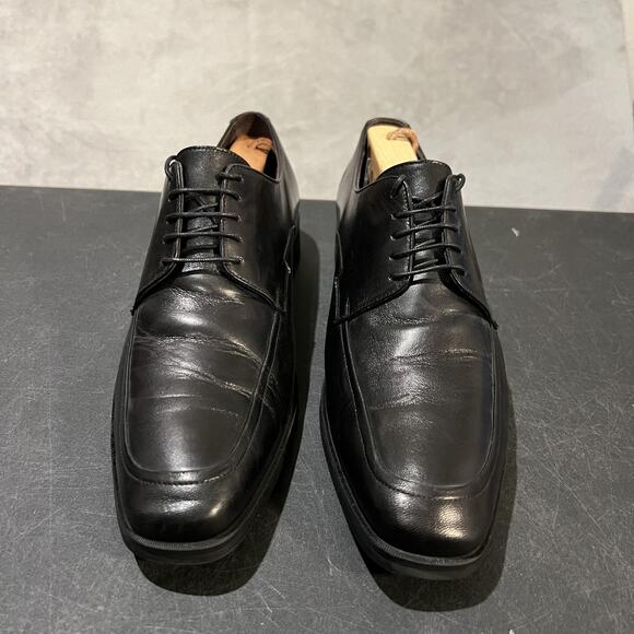 Bruno Magli Shoes Mens Size 9.5 Black Leather Oxford Dress Lace Up Made In Italy main image 11